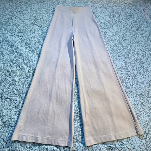 NWT Quince Ultra Stretch Ponte Super Wide Leg Pants Ecru Sz Medium🧡 - Picture 11 of 11